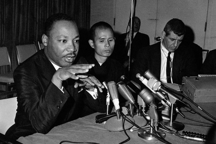 Avec Martin Luther King, à Chicago, en 1966