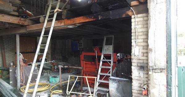 Brand in schuur in Soerendonk na slijpwerkzaamheden | Cranendonck, Heeze-Leende - Eindhovens Dagblad