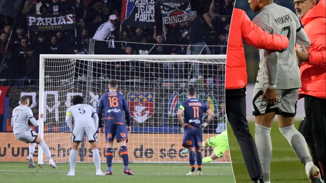Deux penaltys manqués et une blessure: le cauchemar de Kylian Mbappé à Montpellier