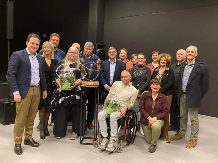 De laureaten van de Stadense Cultuurprijs 2022. De award ging naar wijlen Richard Boel.
