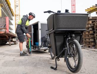Voortaan worden ook bouwmaterialen per fiets geleverd om vracht- en bestelwagens uit de stad te weren