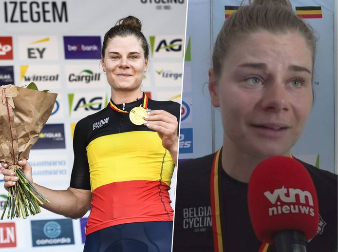 Een oppermachtige Lotte Kopecky sprint eenvoudig naar derde Belgische ...