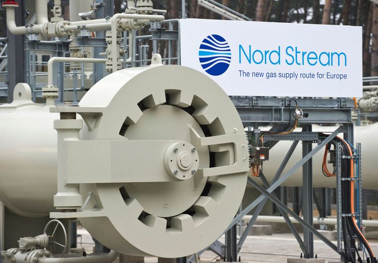 De Nord Stream 1 in 2011, vlak voor de gaspijplijn in gebruik werd genomen.  Beeld John MacDougall / AFP
