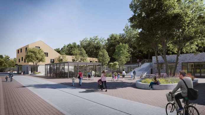 Een beeld van hoe de nieuwe gebouwen aan Cardijnlaan in Vorselaar er zullen uitzien in de toekomst