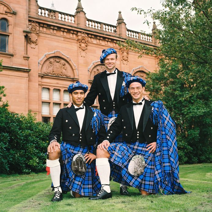 Giovanni van Bronckhorst, Arthur Numan en Michael Mols in hun tijd bij Rangers.