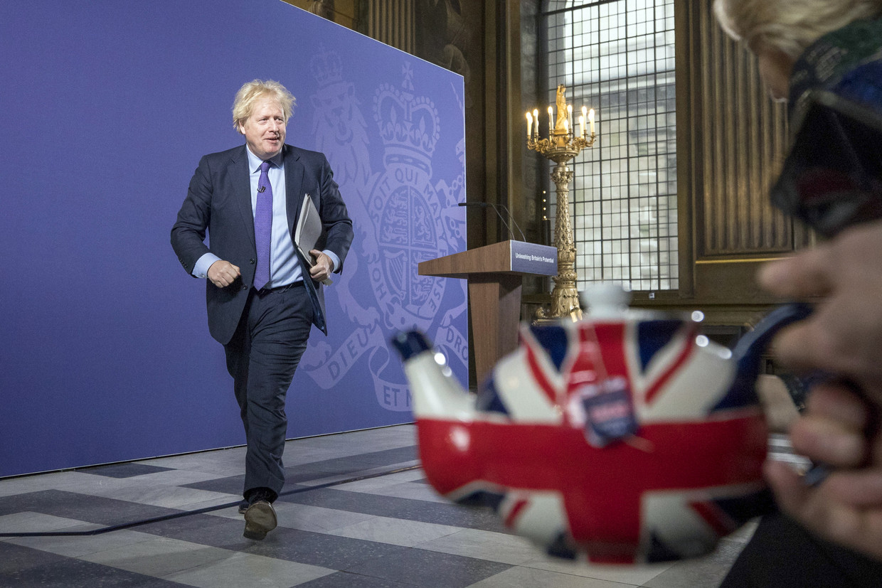 De Britse premier Boris Johnson.  Beeld EPA