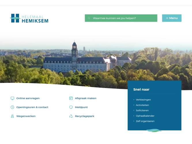 Hemiksem lanceert nieuwe gemeentelijke website: “Belangrijke stap voorwaarts qua dienstverlening” 