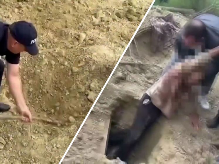 Moldavische politie redt man die levend werd begraven