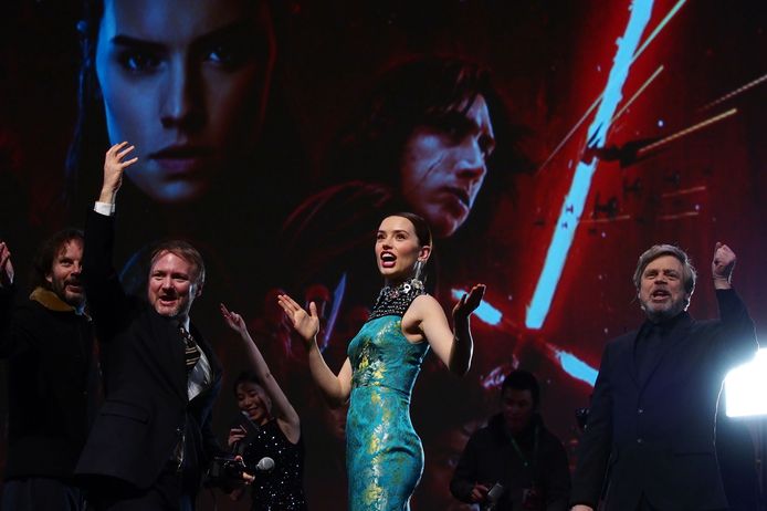 'Star Wars: The Last Jedi'-cast, met Daisy Ridley als hoofdrolspeelster.