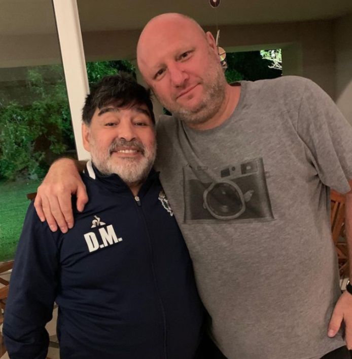 Diego Maradona en zijn beste vriend Mariano Israelit