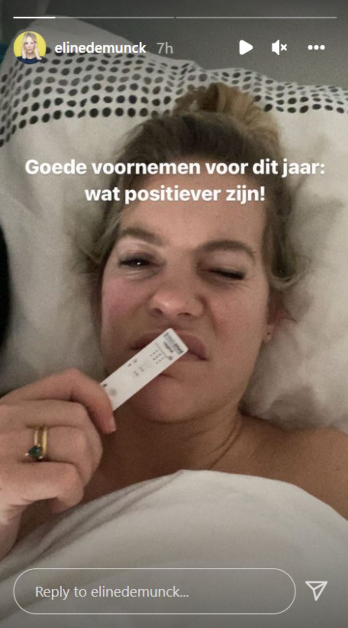 Eline De Munck heeft corona