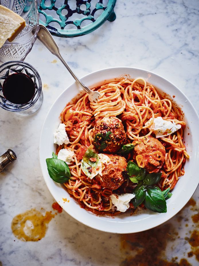 Burrata meatballs van The Messy Chef uit The Messy Chef 3.