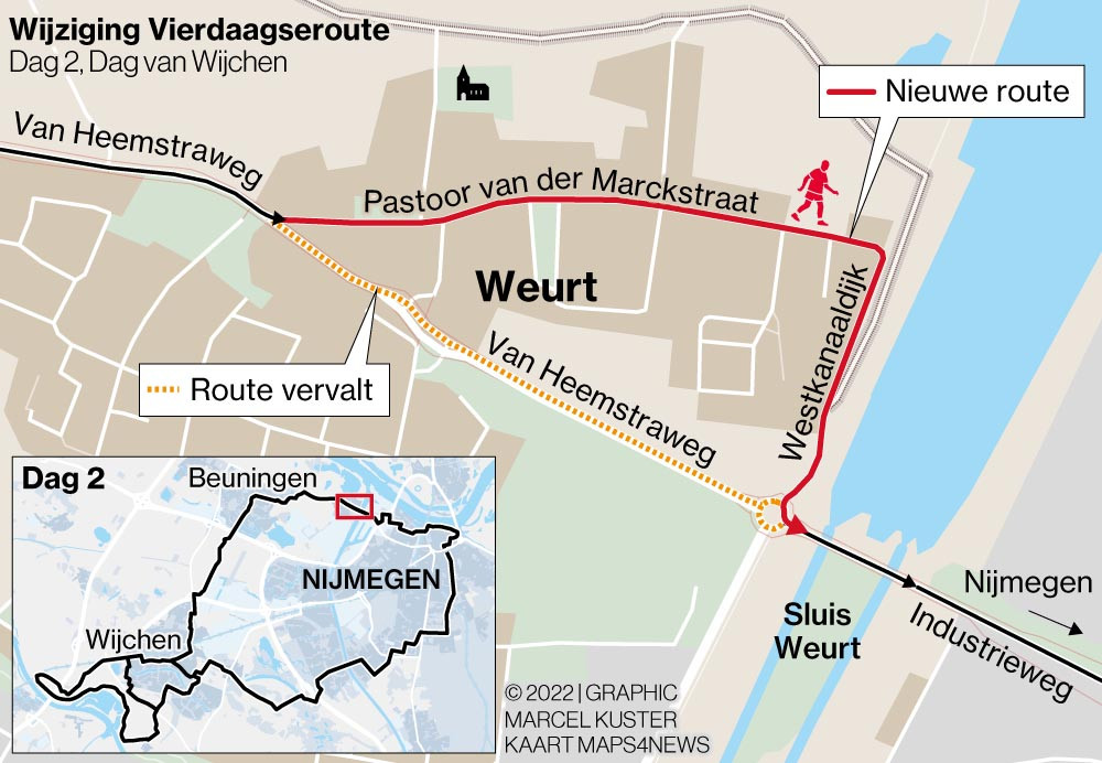 Bruisend oud-Weurt houdt de Vierdaagse in de eigen straat | Foto ...