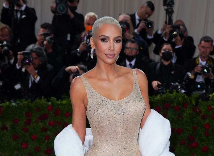 Kim Kardashian vorig jaar op het Met Gala.