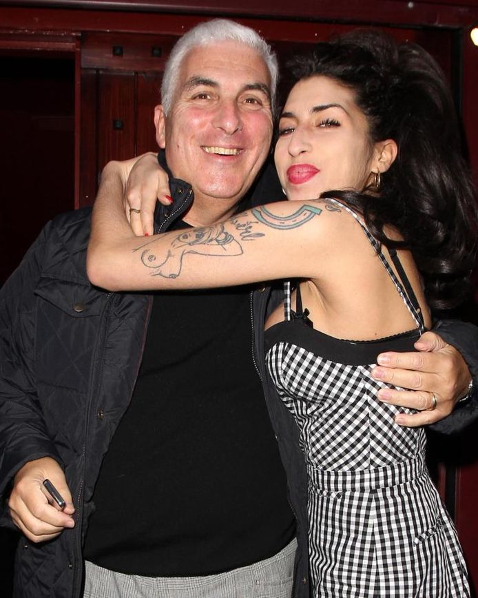 Amy Winehouse en haar vader Mitch.