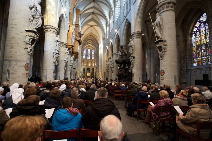 Kathedraal van Sint-Michiel en Sint-Goedele in Brussel.