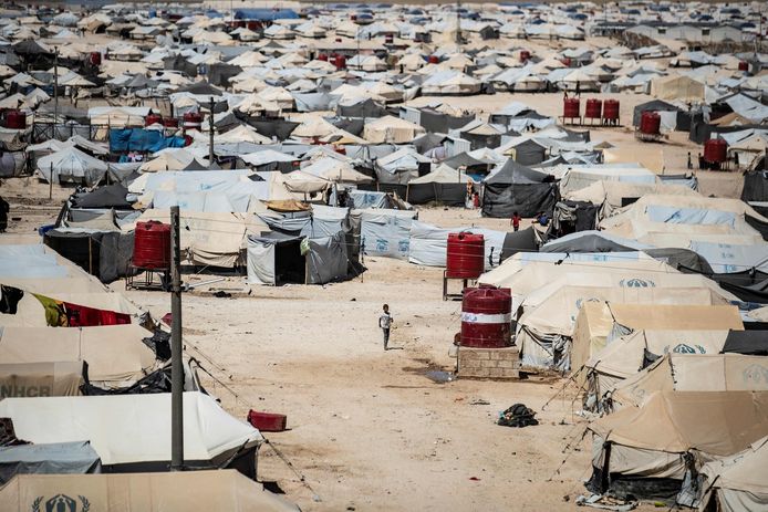 Het al-Hol vluchtelingenkamp in Syrië.