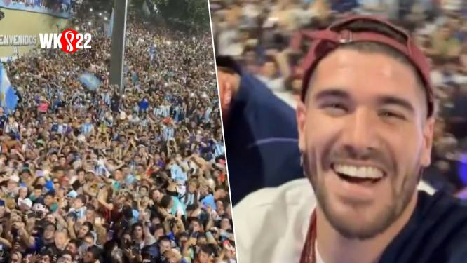 KIJK. Zo is het om wereldtitel naast Messi te vieren: De Paul deelt unieke beelden van Argentijnse mensenzee, Tagliafico filmt vanuit helikopter