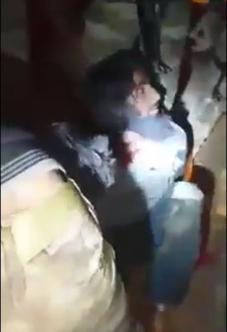 IS-strijder Ibrahim I. tijdens de arrestatie. Beeld: Amer al-Wa’elly Beeld via auteur