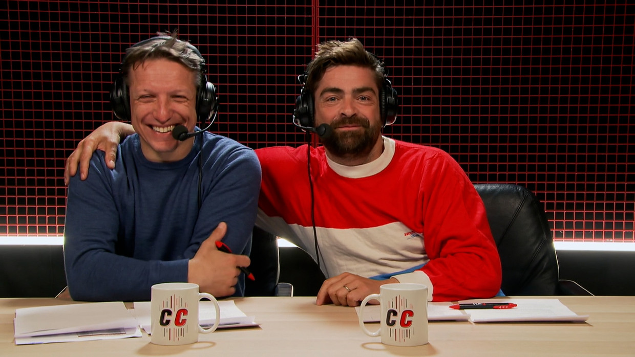 Wesley Sonck en Pedro Elias in De Container Cup Beeld SBS