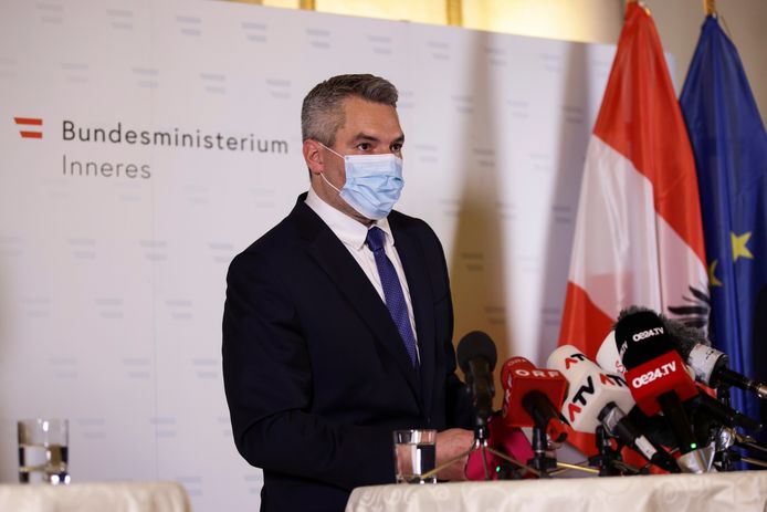 Le ministre autrichien de l'Intérieur Karl Nehammer