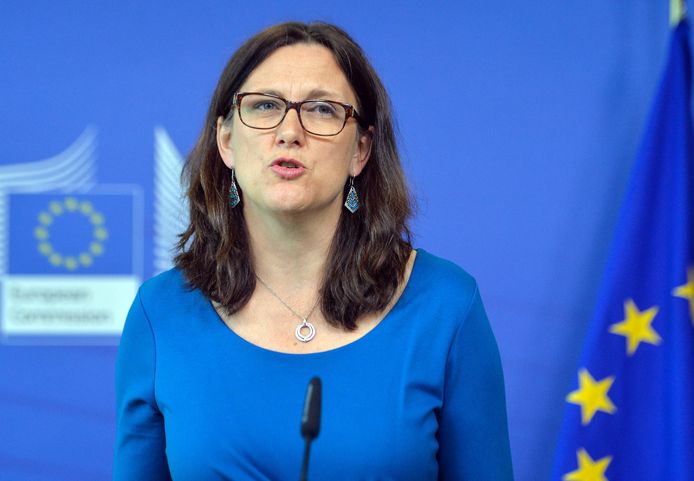 Momenteel onderhandelt de eurocommissaris voor Handel Cecilia Malmström (foto) met de Amerikaanse regering over een permanente vrijstelling.