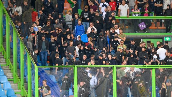 Frustratie bij FC Utrecht-aanhang: vernielingen in stadion en confrontatie met politie na duel met Vitesse