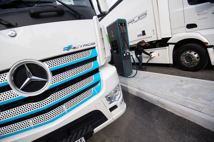 De truckdivisie van Daimler was vorig jaar goed voor een omzet van 35 miljard euro.