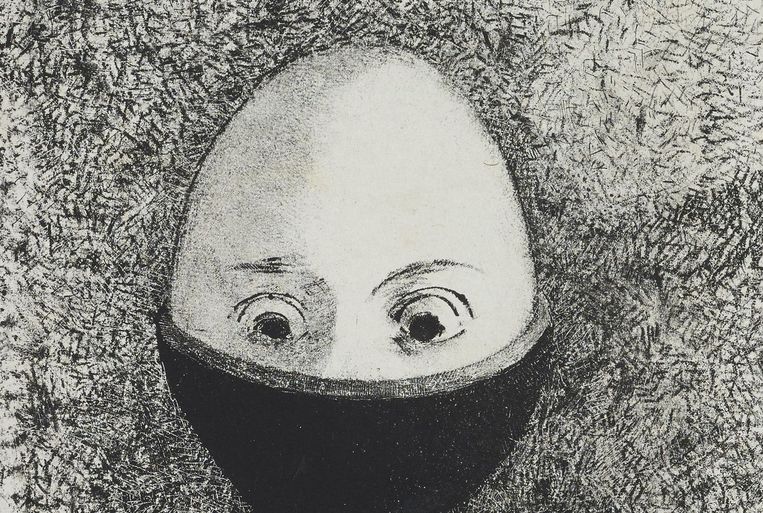'Het ei', 1985. Beeld Odilon Redon, Kröller-Müller Museum