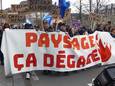 La Fédération des Etudiants Francophones (FEF) organise une action de protestation contre la réforme du décret "Paysage" le mercredi 27 mars 2024.