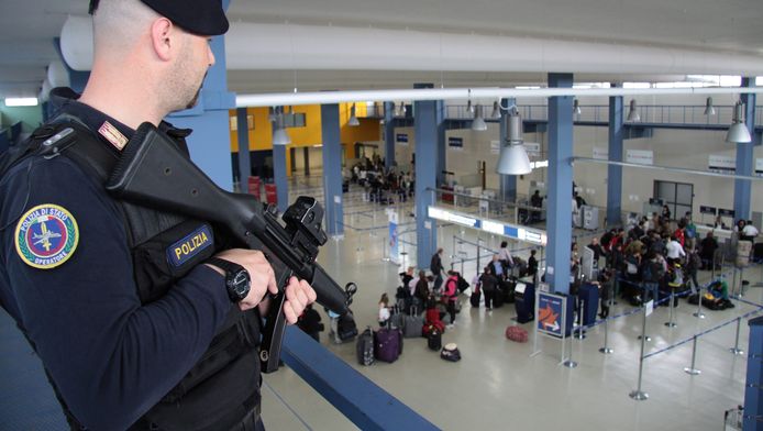 Sécurité à l'aéroport de Rome-Fiumicino (archives)