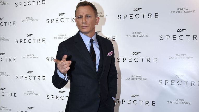 Daniel Craig poseert bij de première van de nieuwste Bond: Spectre Beeld ANP