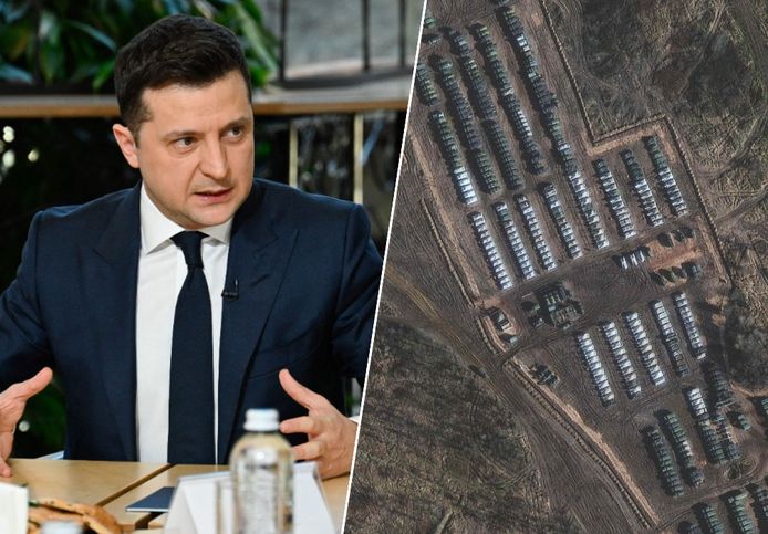 De Oekraïense president Volodymyr Zelensky beschuldigt Rusland van het plannen van een staatsgreep in zijn land. Rusland zou gevechtsklare troepen hebben verzameld aan de grens met Oekraïne.