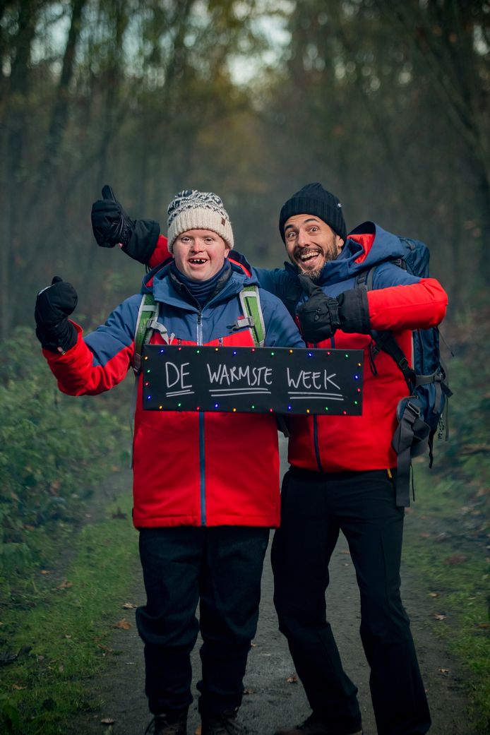 Dieter Coppens en Kevin samen onderweg voor De Warmste Week.