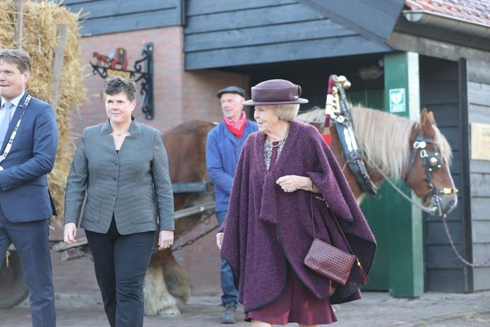 Prinses Beatrix is woensdagochtend op bezoek in Gemert.