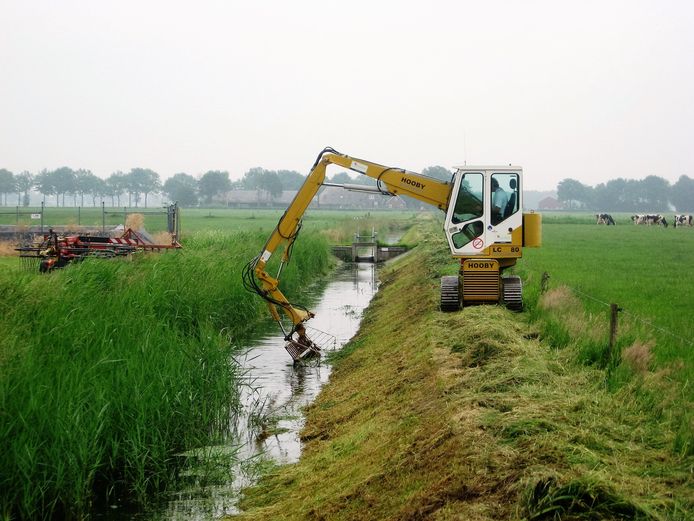 Waterschap DOD begint met het maaien van oevers en bodems van watergangen.