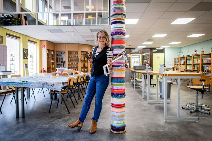 Marika Meershoek is een nieuw atelier begonnen in de voormalige apotheek waar ze workshops en kinderfeestjes gaat geven.