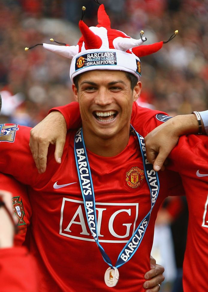 Cristiano Ronaldo na het winnen van de Premier League in 2009