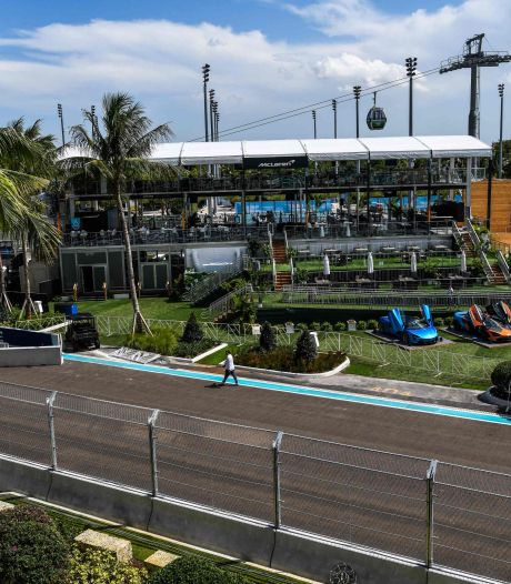 De race lijkt in Miami bijna bijzaak: ‘Elk hoekje van het circuit is volledig gecommercialiseerd’