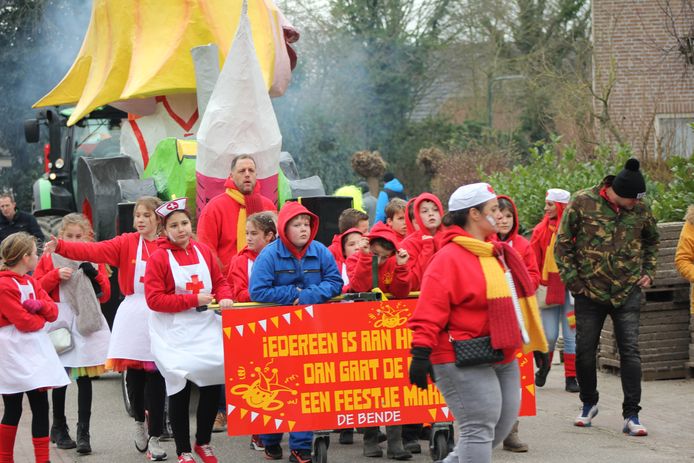 Deze groep uit Haren loopt voor de tweede keer in een optocht.