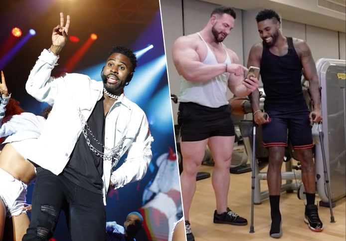 Jason Derulo heeft zijn voet gebroken.