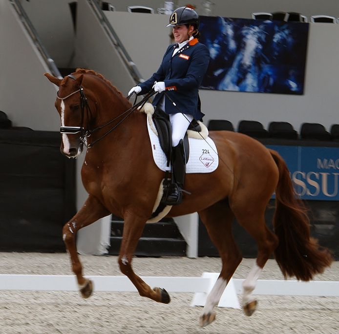 Sanne Voets in actie met haar Demantur