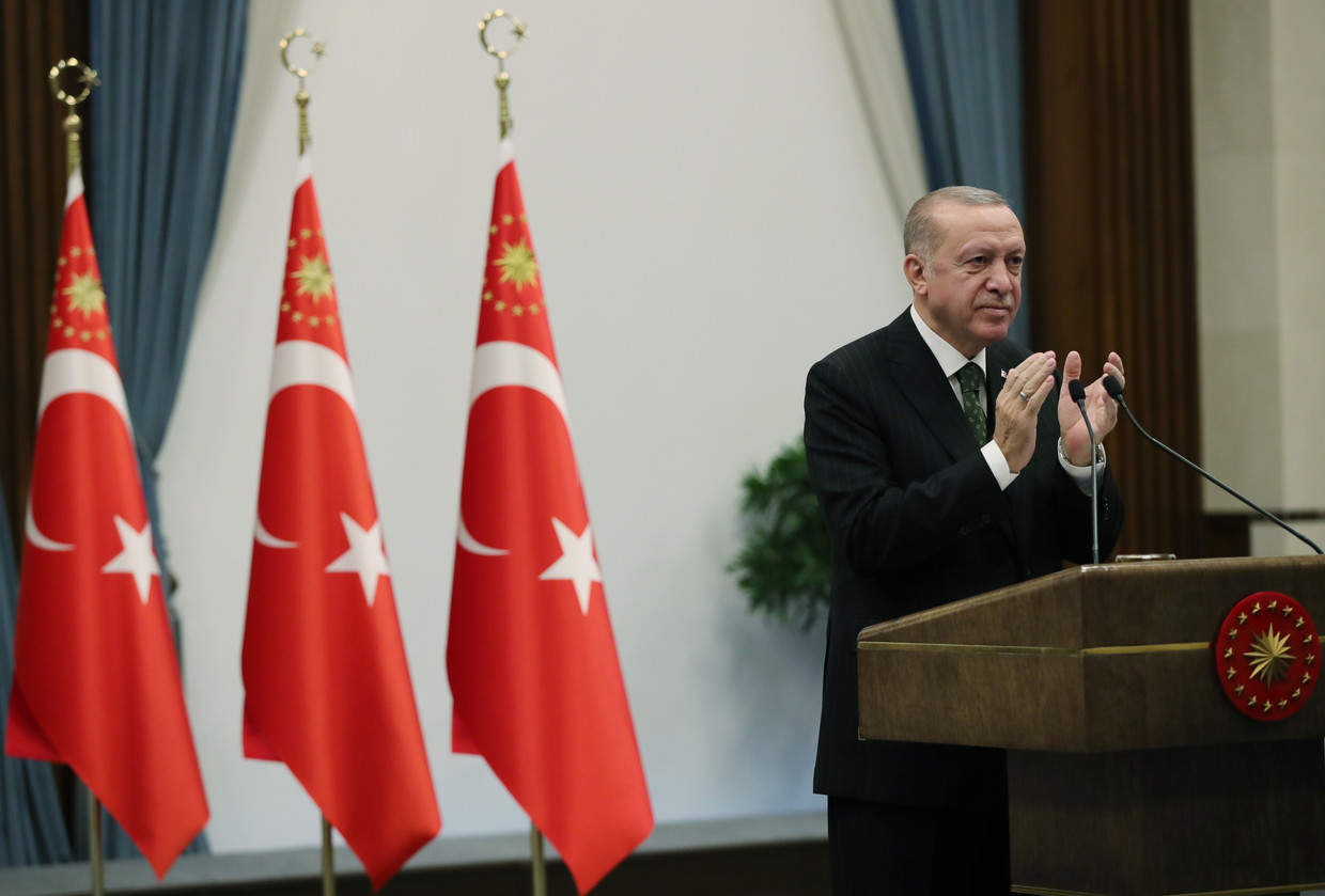 De Turkse president Erdogan. Beeld AFP