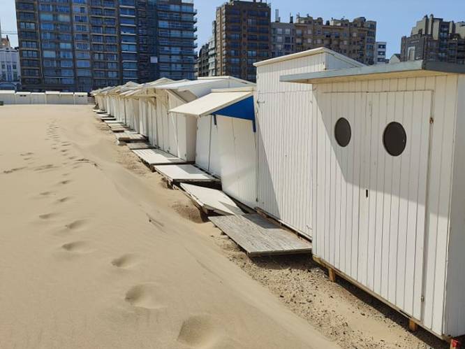 Blankenberge waarschuwt eigenaars voor risico op het verzakken van hun strandcabines
