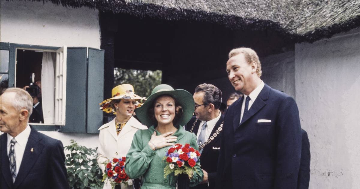 Prinses Beatrix een dag te gast op Nederlands stukje Denemarken