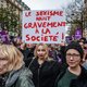 Demonstratie in Parijs tegen huiselijk geweld