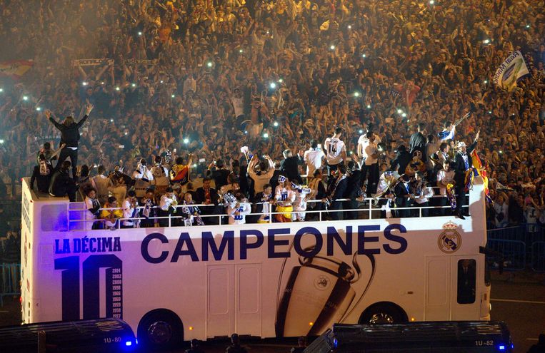 De winnaars van de Champions League 2014; Real Madrid Beeld afp