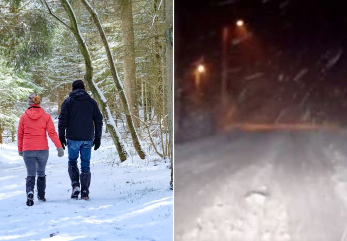 De eerste sneeuw is reeds gevallen in de Ardennen. Dit weekend wordt er tot 10 centimeter sneeuw verwacht.