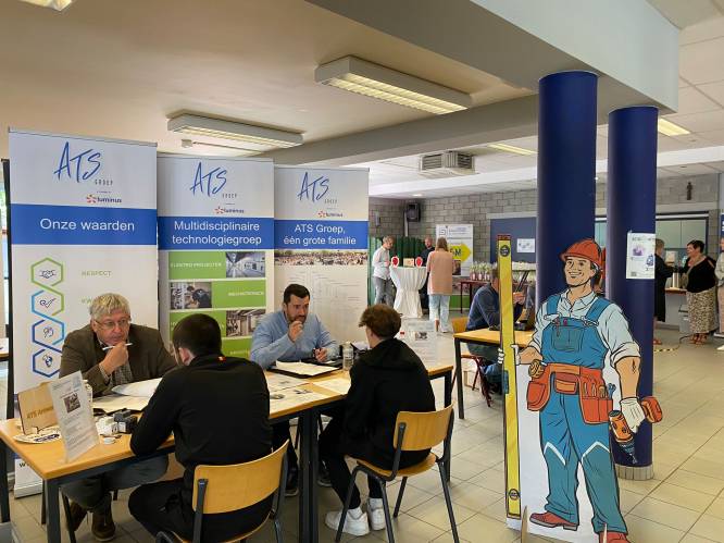 48 scholieren van Sint-Jozefinstituut maken kennis met 20 bedrijven op jobbeurs 