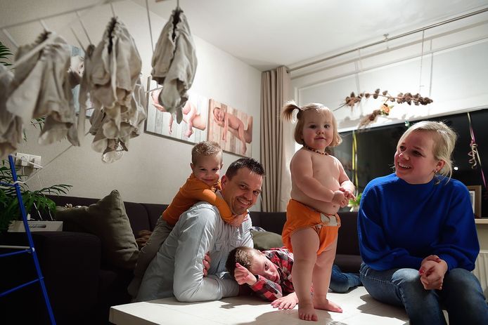 Dochter nog in luiers